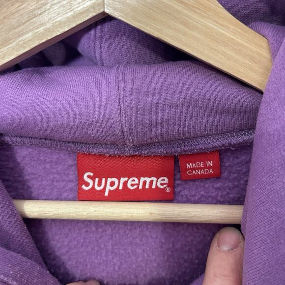 Supreme Box Logo Drawcord Hooded Sweatshirt “Purple” FW23 - Picture 8 of 11